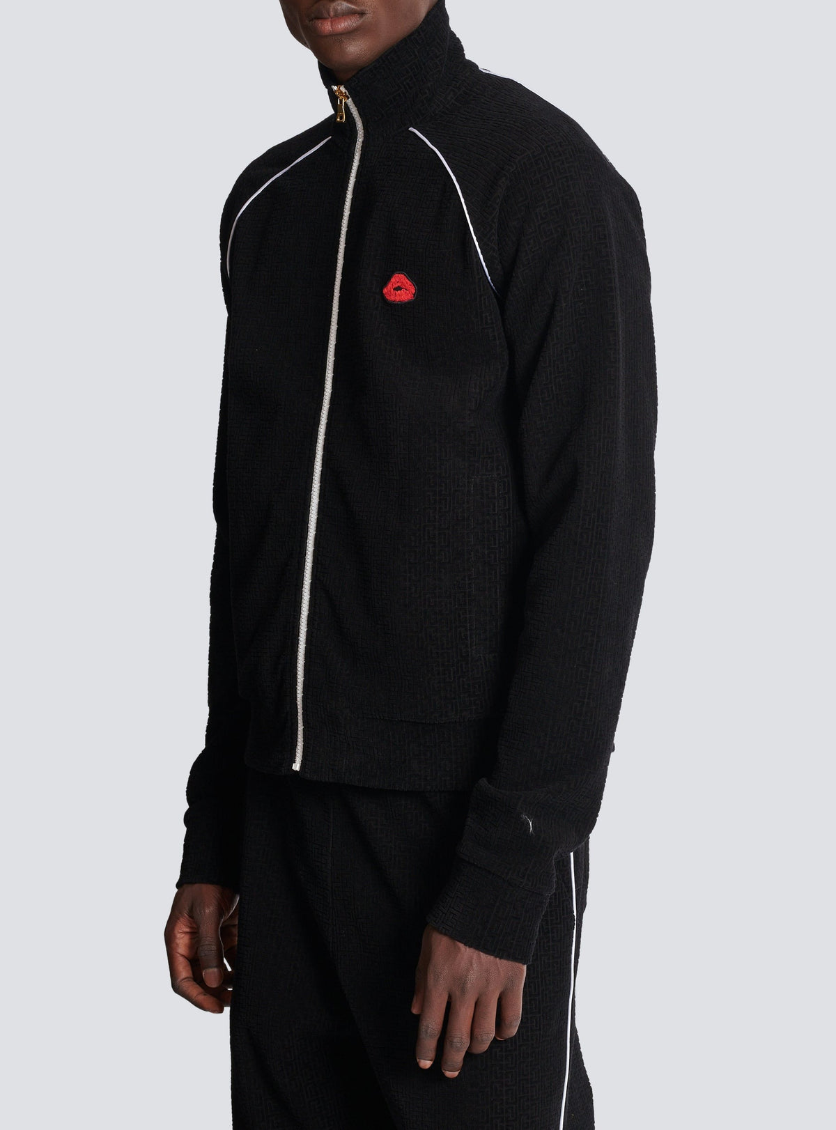 Veste de survêtement en velours - Noir