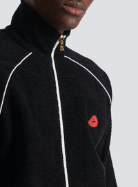 Veste de survêtement en velours - Noir