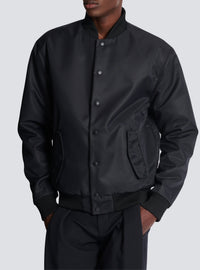Reversible bomber jacket with kiss print - Black & Bright Red