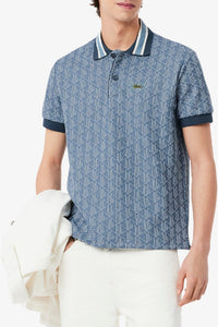 Polo en jacquard monogramme - Faucon & Panorama