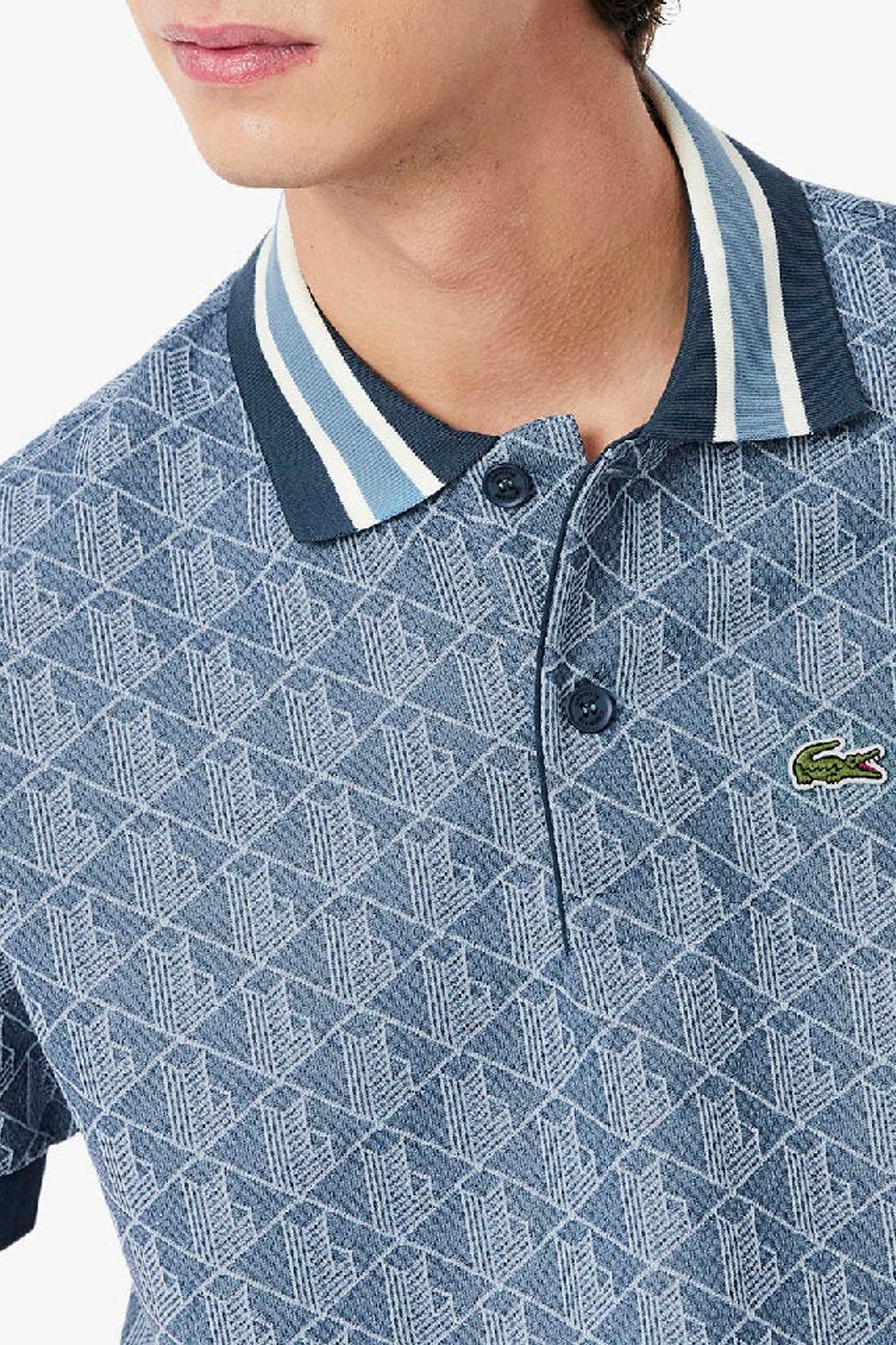 Polo en jacquard monogramme - Faucon & Panorama