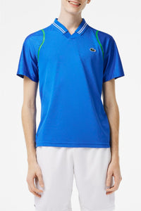 Polo ajusté Lacoste Tennis x Daniil Medvedev en piqué - Royaume