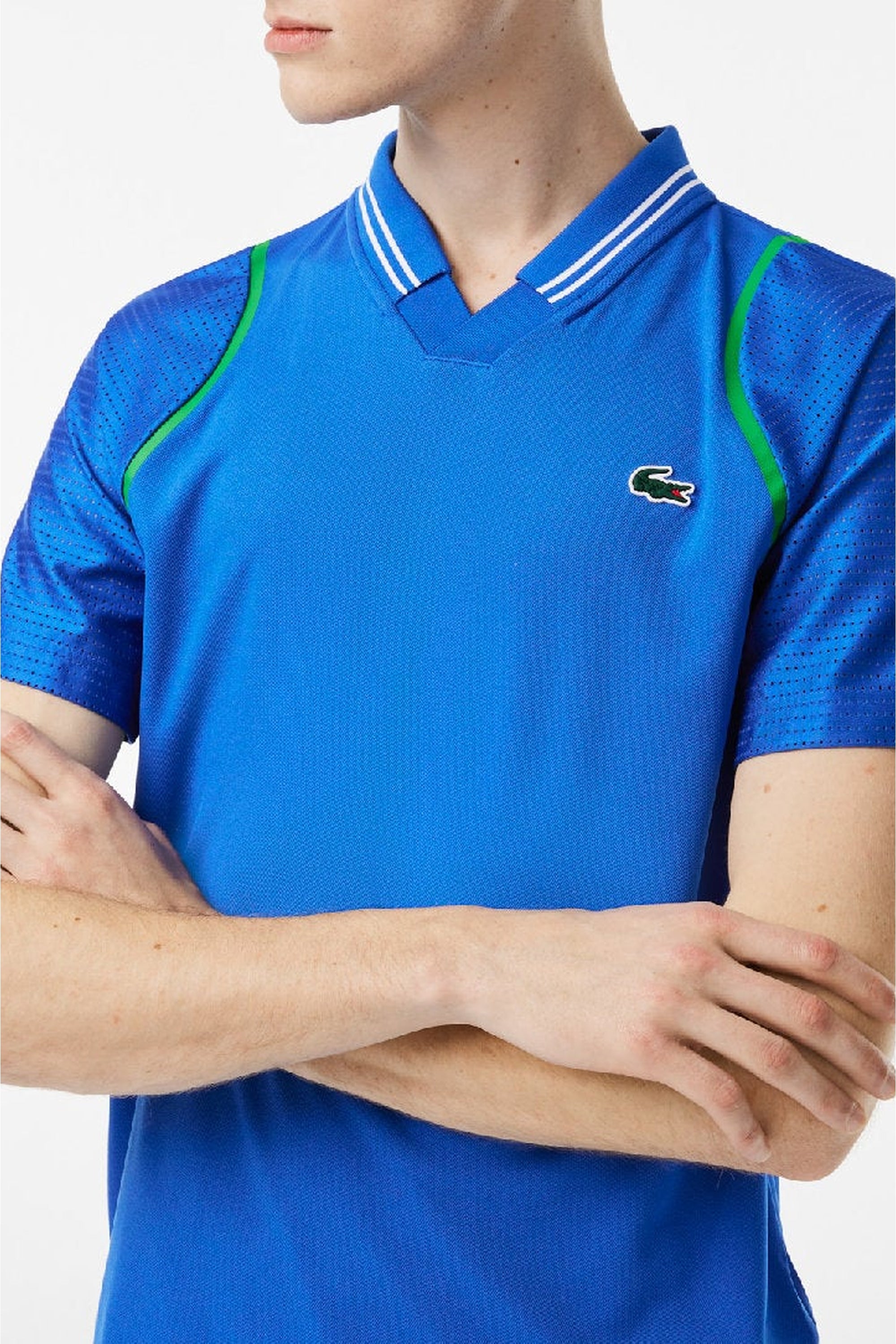 Polo ajusté Lacoste Tennis x Daniil Medvedev en piqué - Royaume