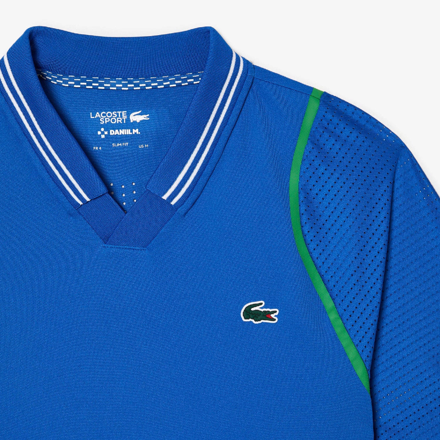Polo ajusté Lacoste Tennis x Daniil Medvedev en piqué - Royaume