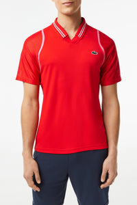 Polo ajusté Lacoste Tennis x Daniil Medvedev en piqué - Corrida
