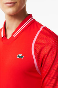 Polo ajusté Lacoste Tennis x Daniil Medvedev en piqué - Corrida