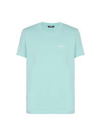 T-shirt à manches courtes floqué Balmain Paris - Bleu