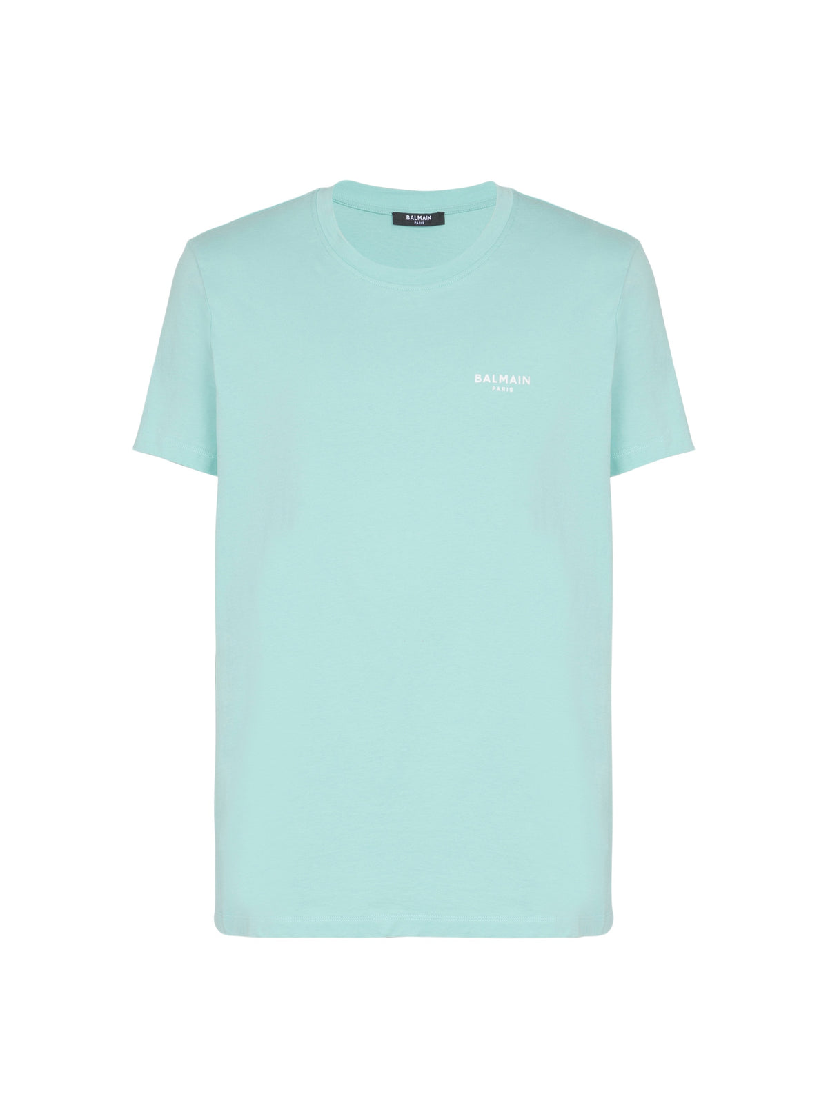 T-shirt à manches courtes floqué Balmain Paris - Bleu
