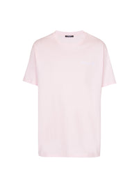 Oversized embroidered T-shirt - Light Pink & White