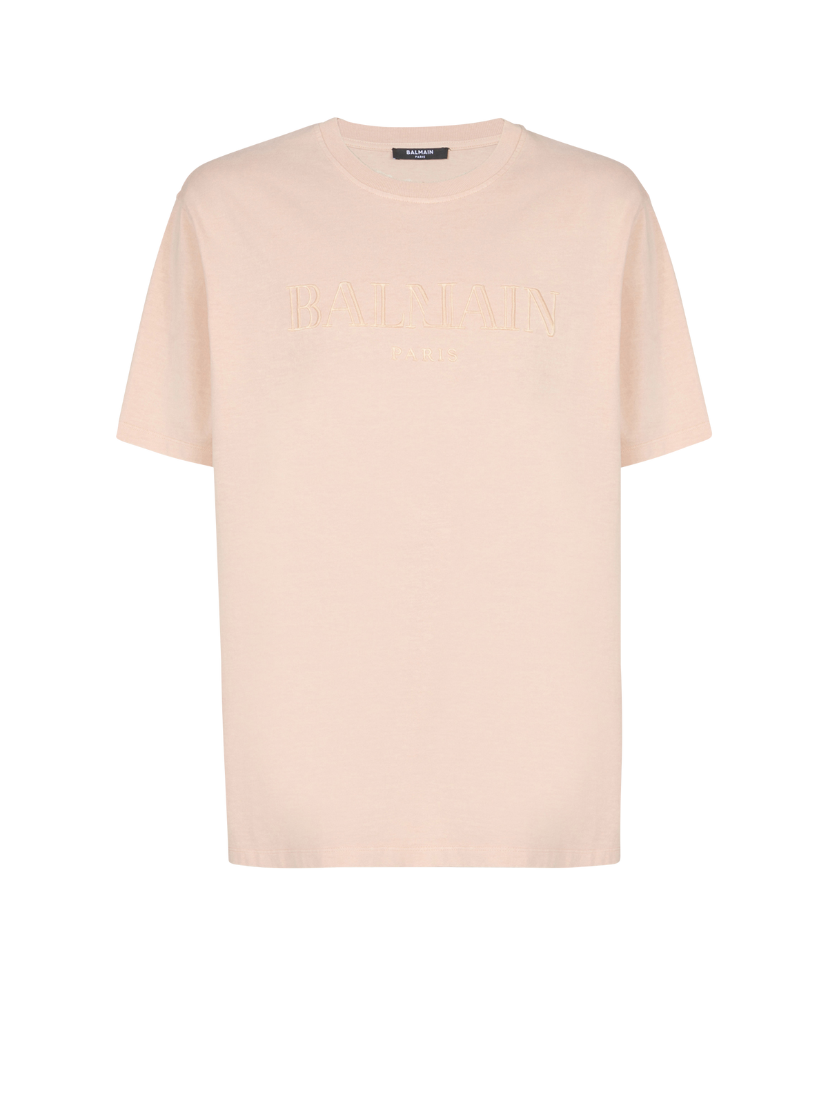 T-shirt ample avec broderie balmain vintage - Nude Clair & Nude Clair