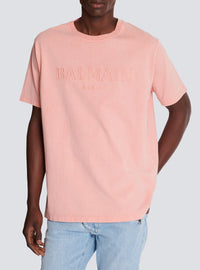 T-shirt ample à broderie - Saumon & Saumon