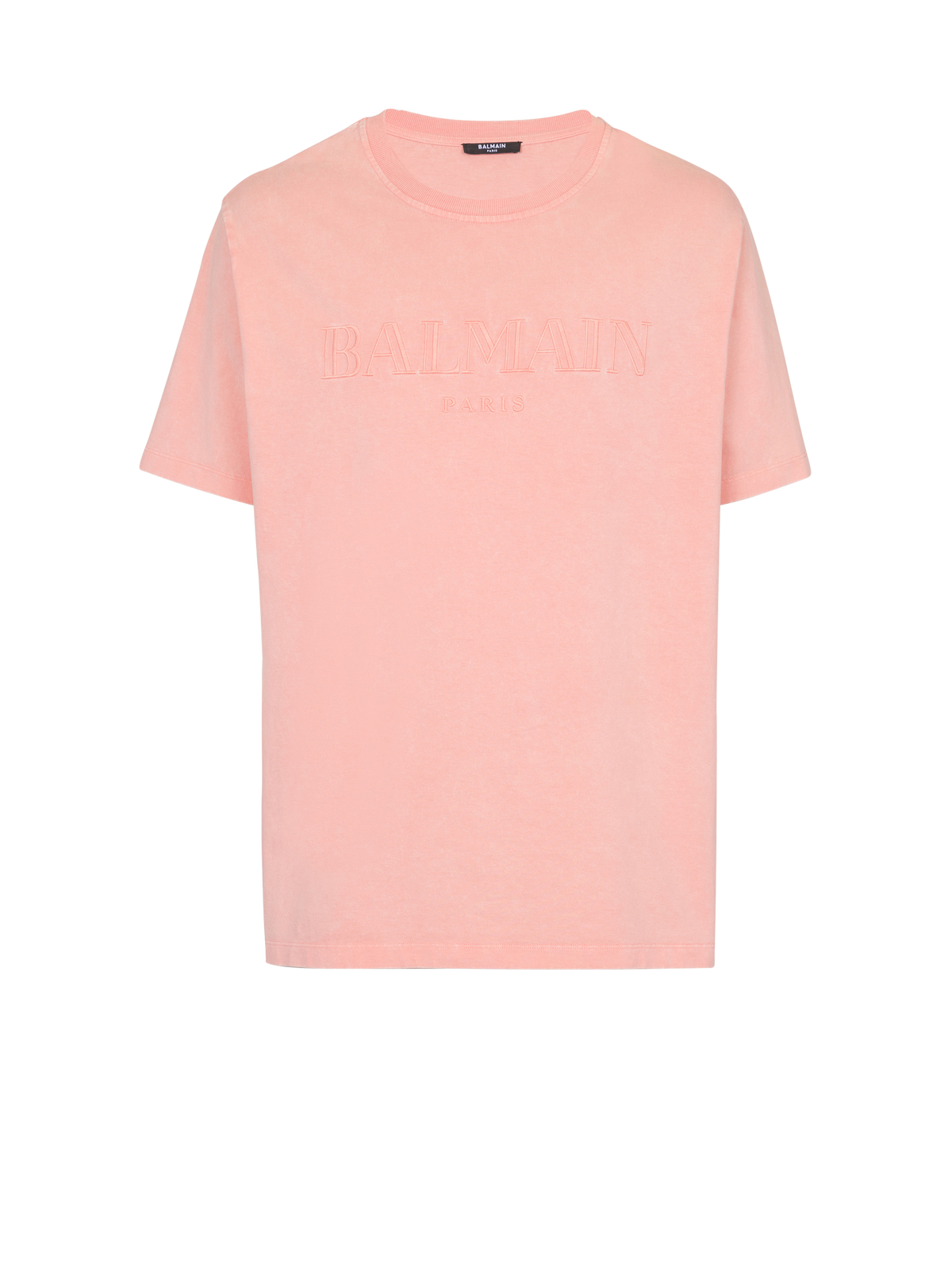 T-shirt ample avec broderie balmain vintage - Saumon  &  Saumon
