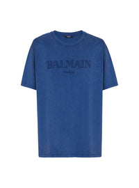 Oversized embroidered T-shirt - Blue & Blue