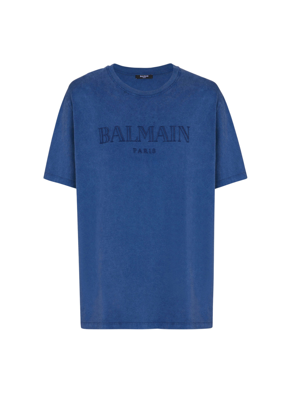 Oversized embroidered T-shirt - Blue & Blue