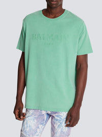 T-shirt ample à broderie - Vert