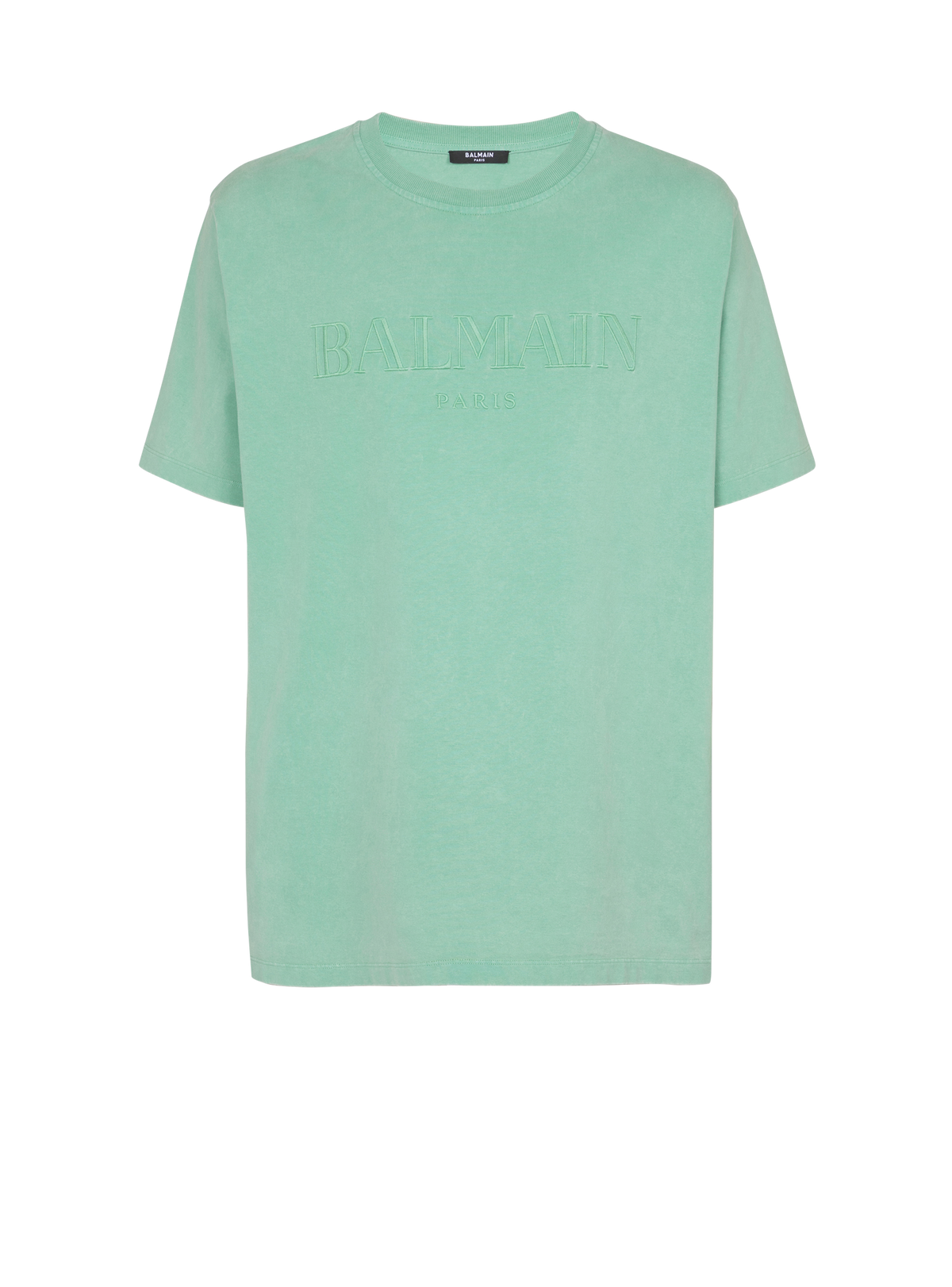 T-shirt ample avec broderie balmain vintage - Vert