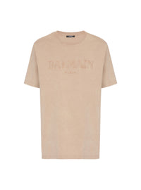 T-shirt ample à broderie - Beige