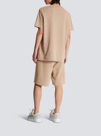 T-shirt ample à broderie - Beige