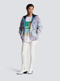 T-shirt ample imprimé balmain postcard - Multicolore