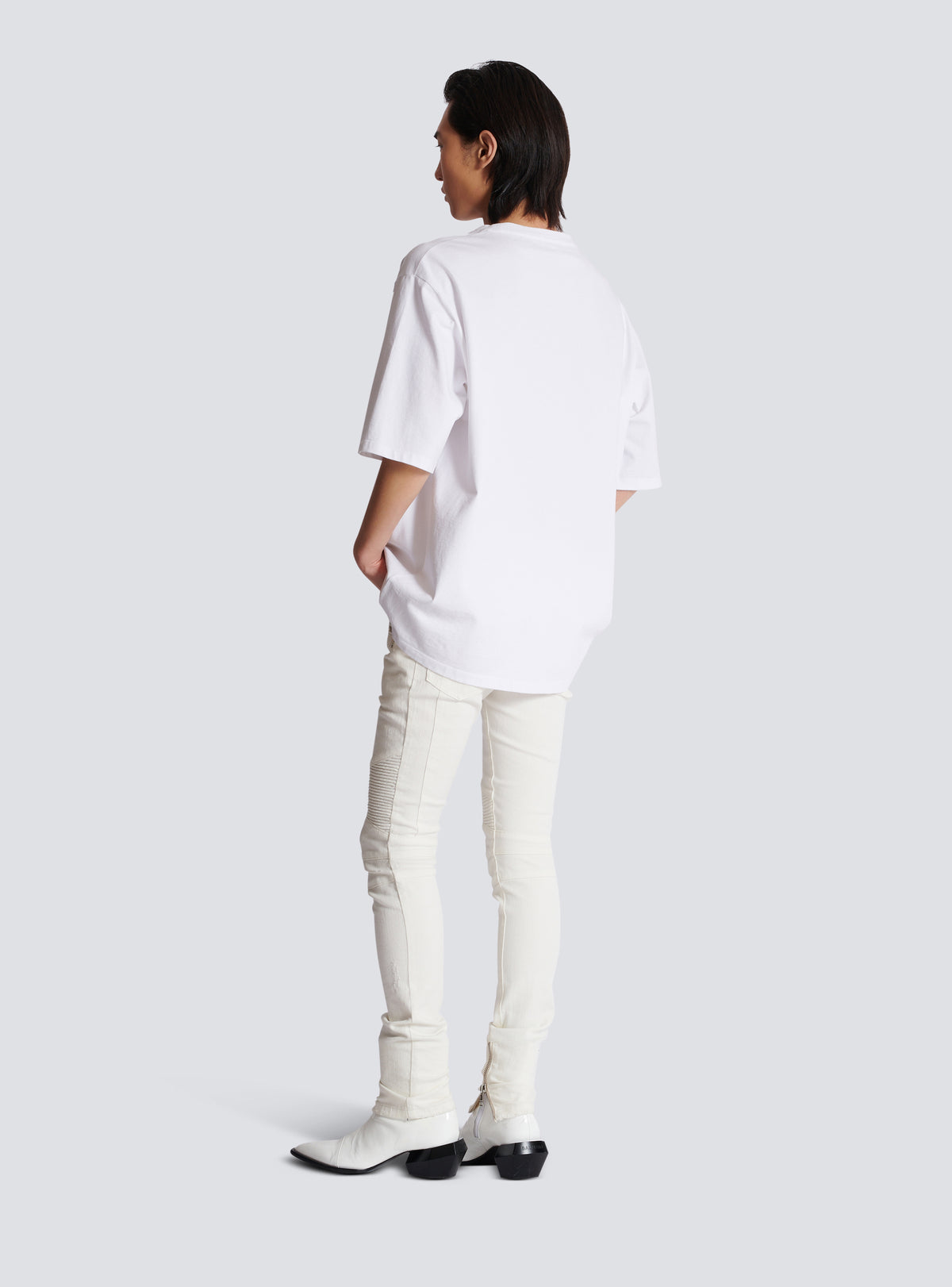 T-shirt ample imprimé balmain postcard - Multicolore