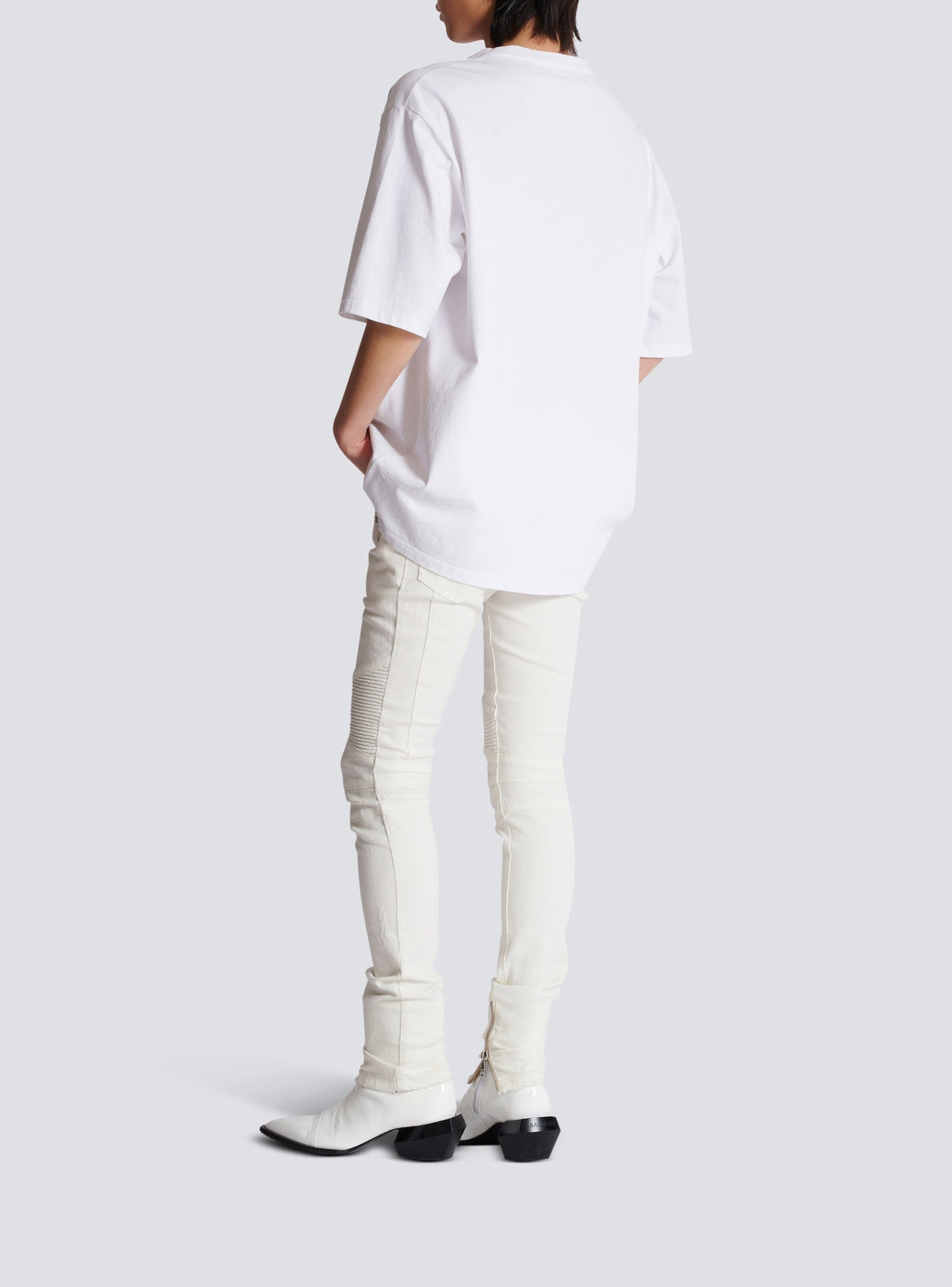 Oversized postcard print T-shirt - Multicolor