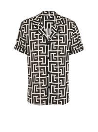 Chemisette imprimé monogramme - Ivoire & Noir