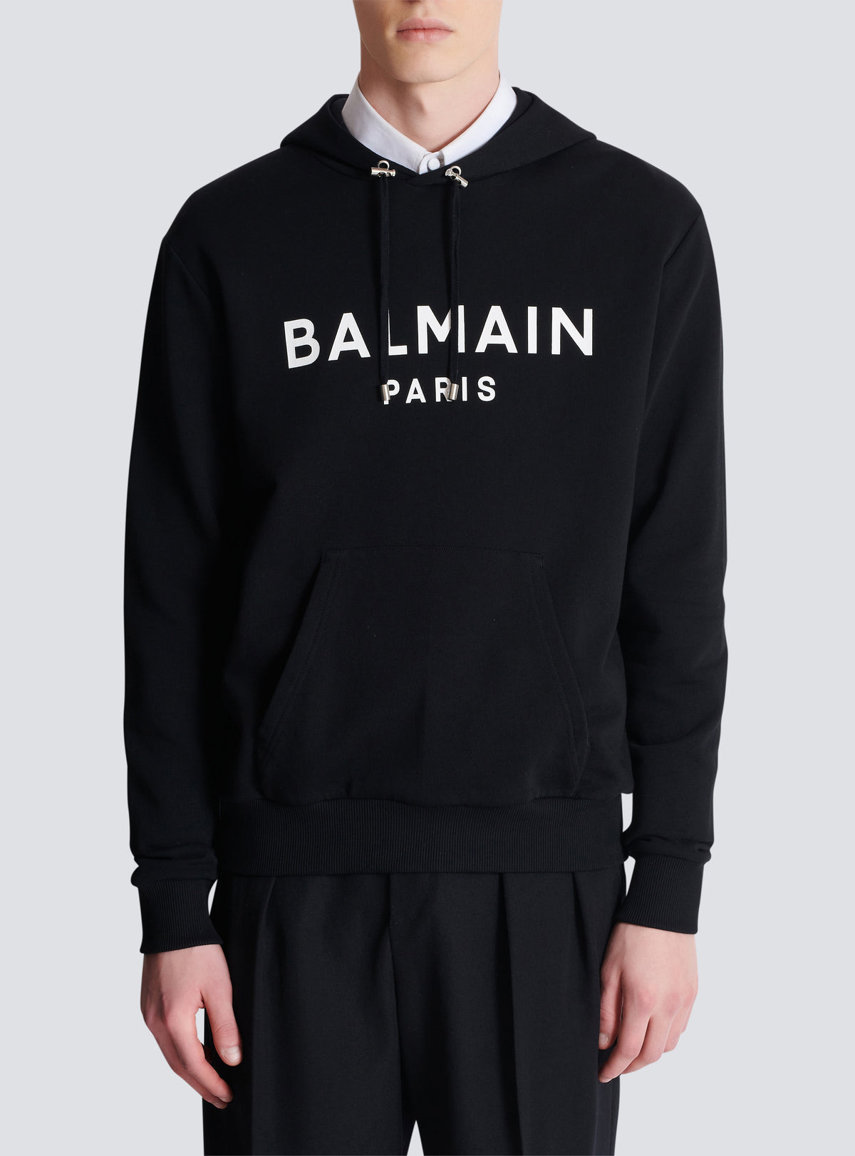 Hoodie imprimé balmain paris - Noir & Blanc