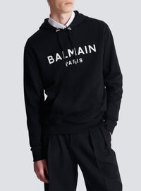 Balmain Paris printed hoodie - Black & White