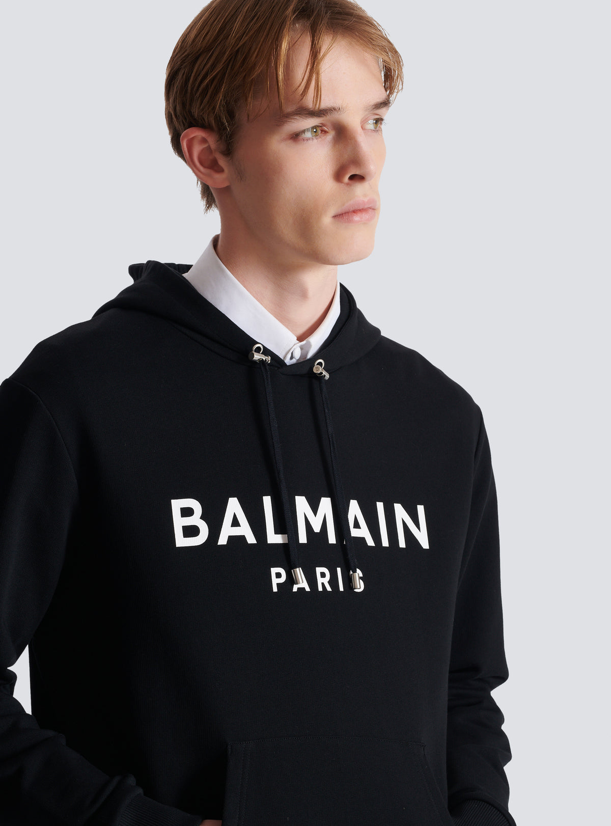 Hoodie imprimé balmain paris - Noir & Blanc