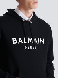 Balmain Paris printed hoodie - Black & White
