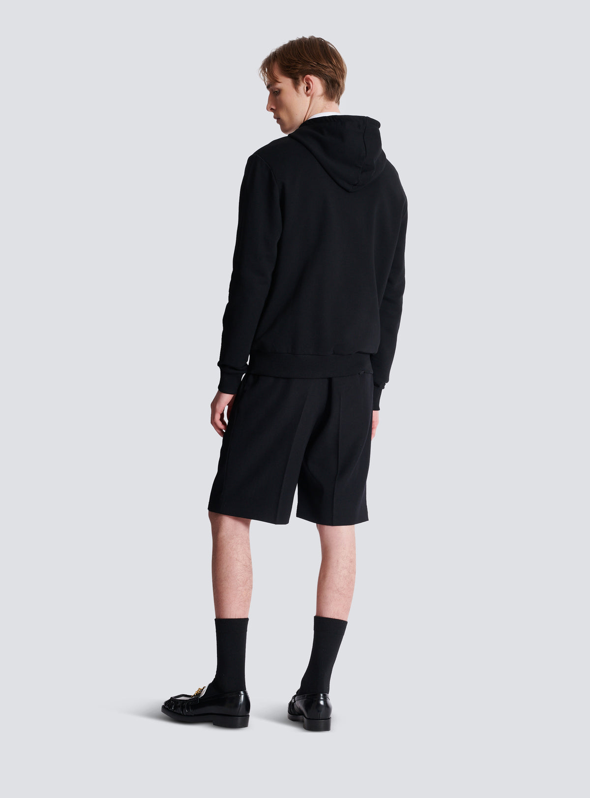 Hoodie imprimé balmain paris - Noir & Blanc