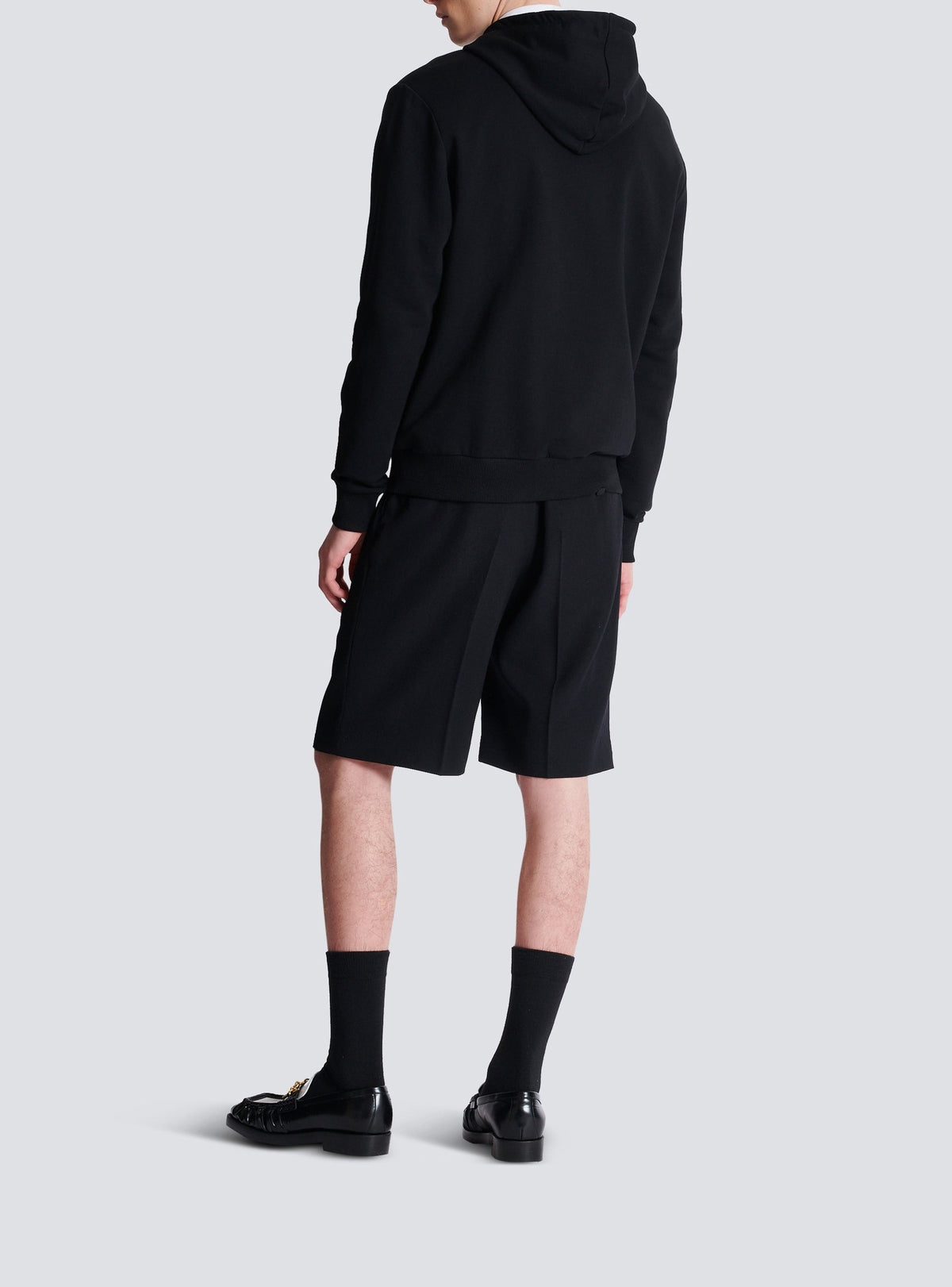 Balmain Paris printed hoodie - Black & White