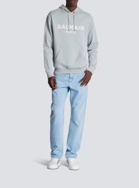 Sweat à capuche imprimé Balmain Paris - Gris