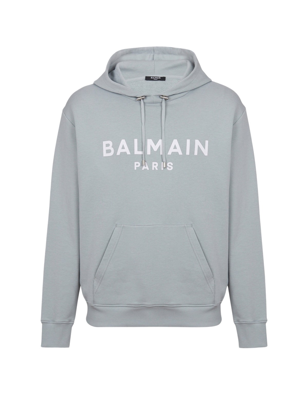 Hoodie imprimé balmain paris - Gris