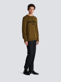 Pull en laine balmain paris - Kaki