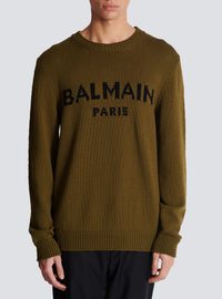 Pull en laine balmain paris - Kaki