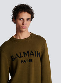 Pull en laine balmain paris - Kaki