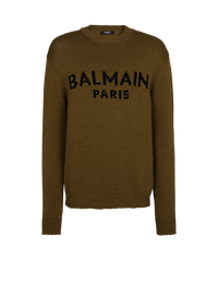 Pull en laine balmain paris - Kaki