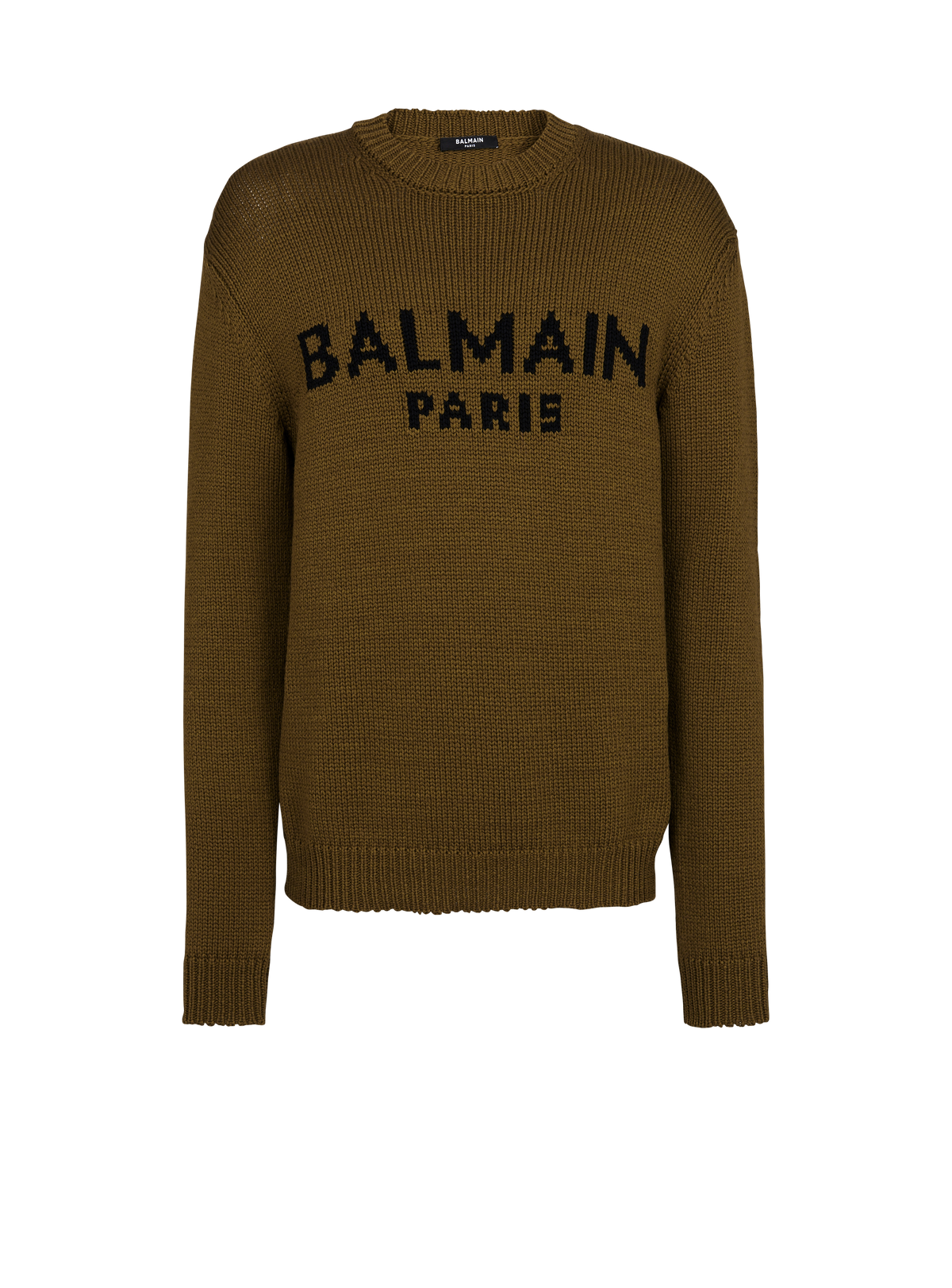 Pull en laine balmain paris - Kaki