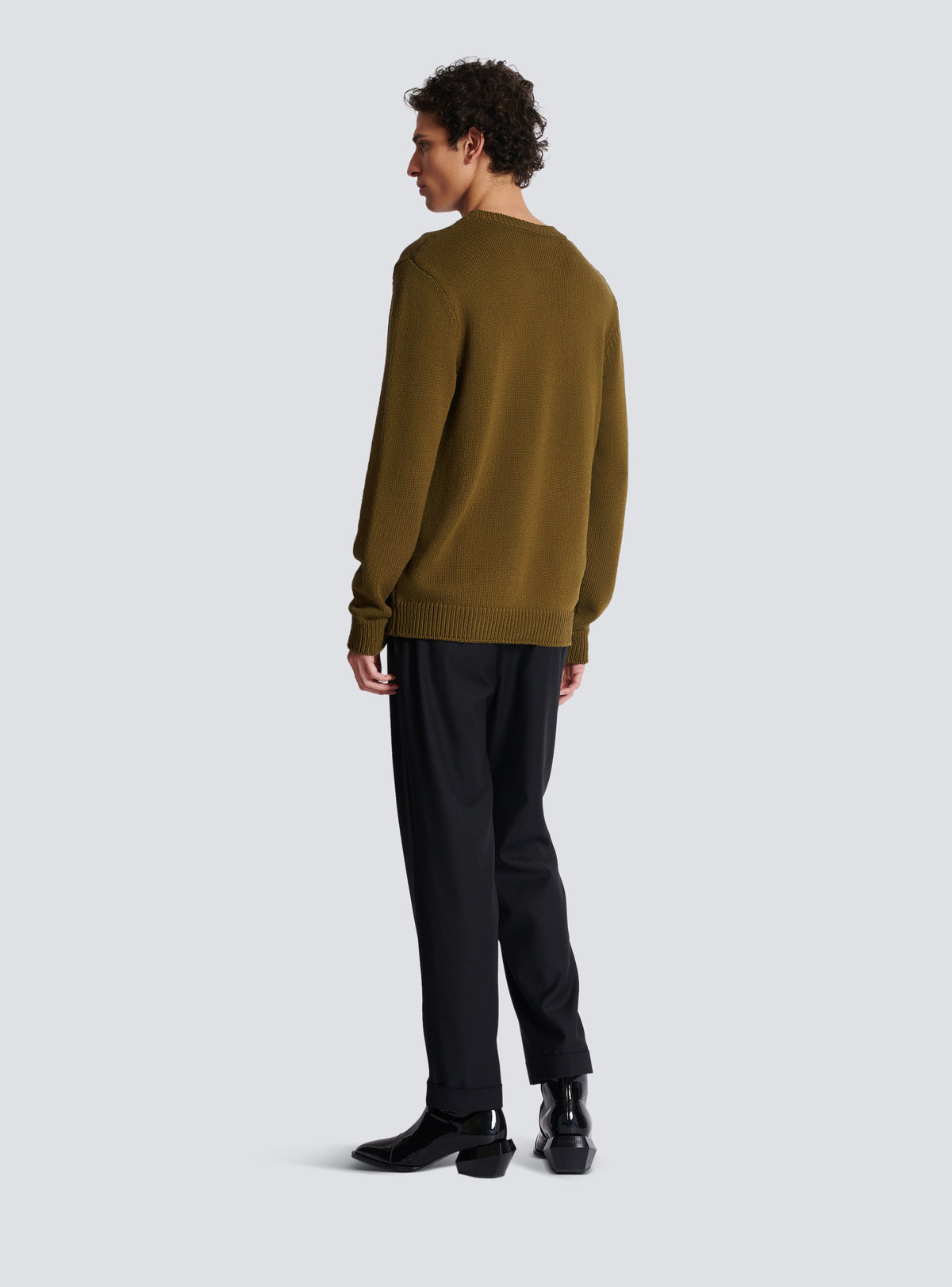 Pull en laine balmain paris - Kaki