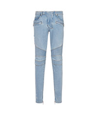 Jean biker en denim light blue  - Bleu Jean Clair