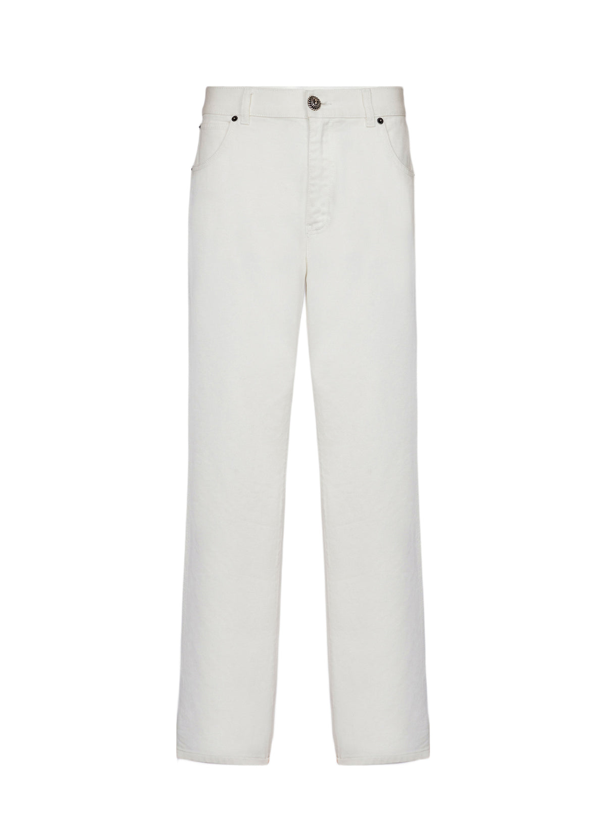 Pantalon en jean droit - blanc-lavé - Blanc