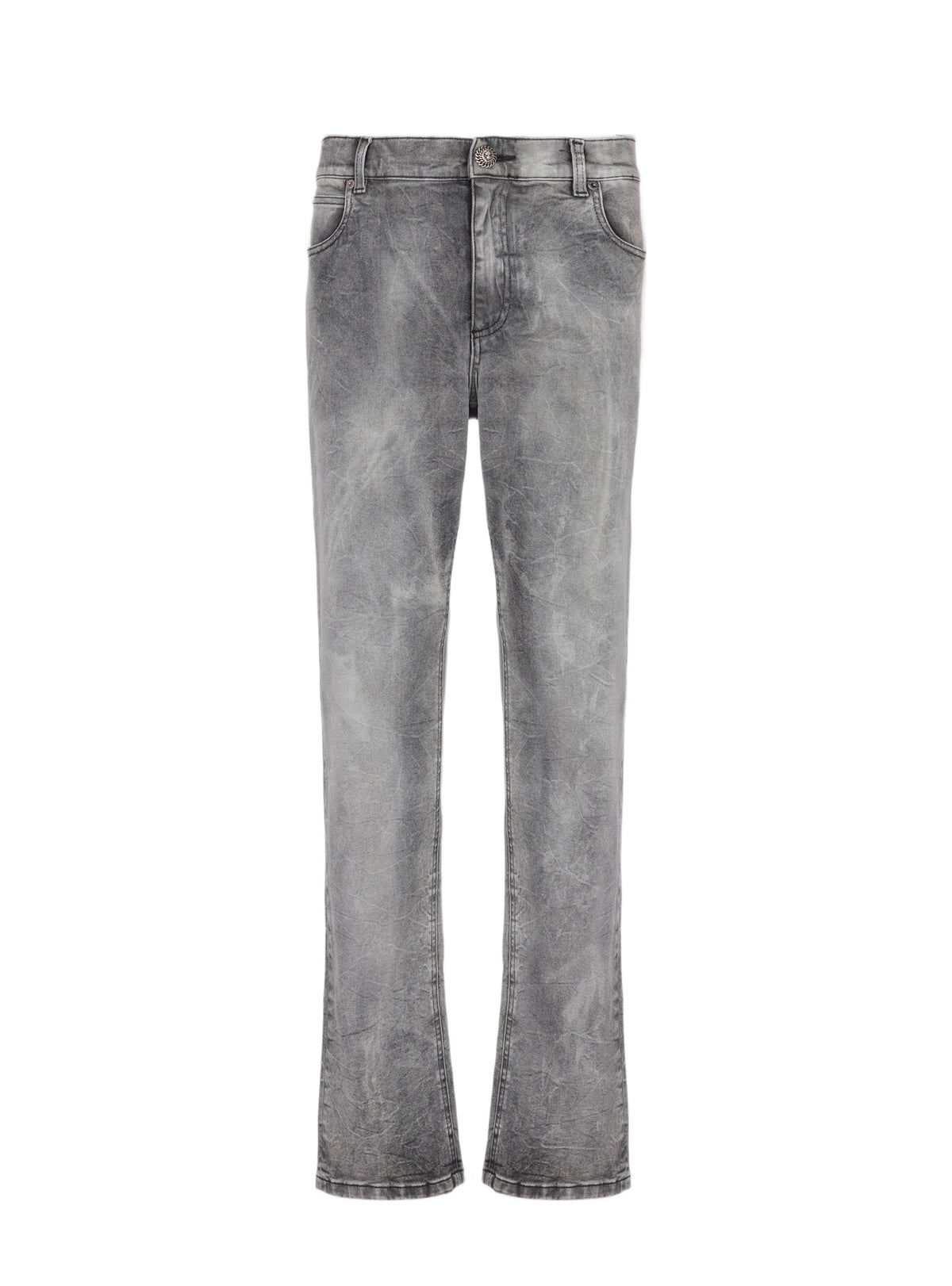 Jean regular en denim grey - Gris Clair Délavé