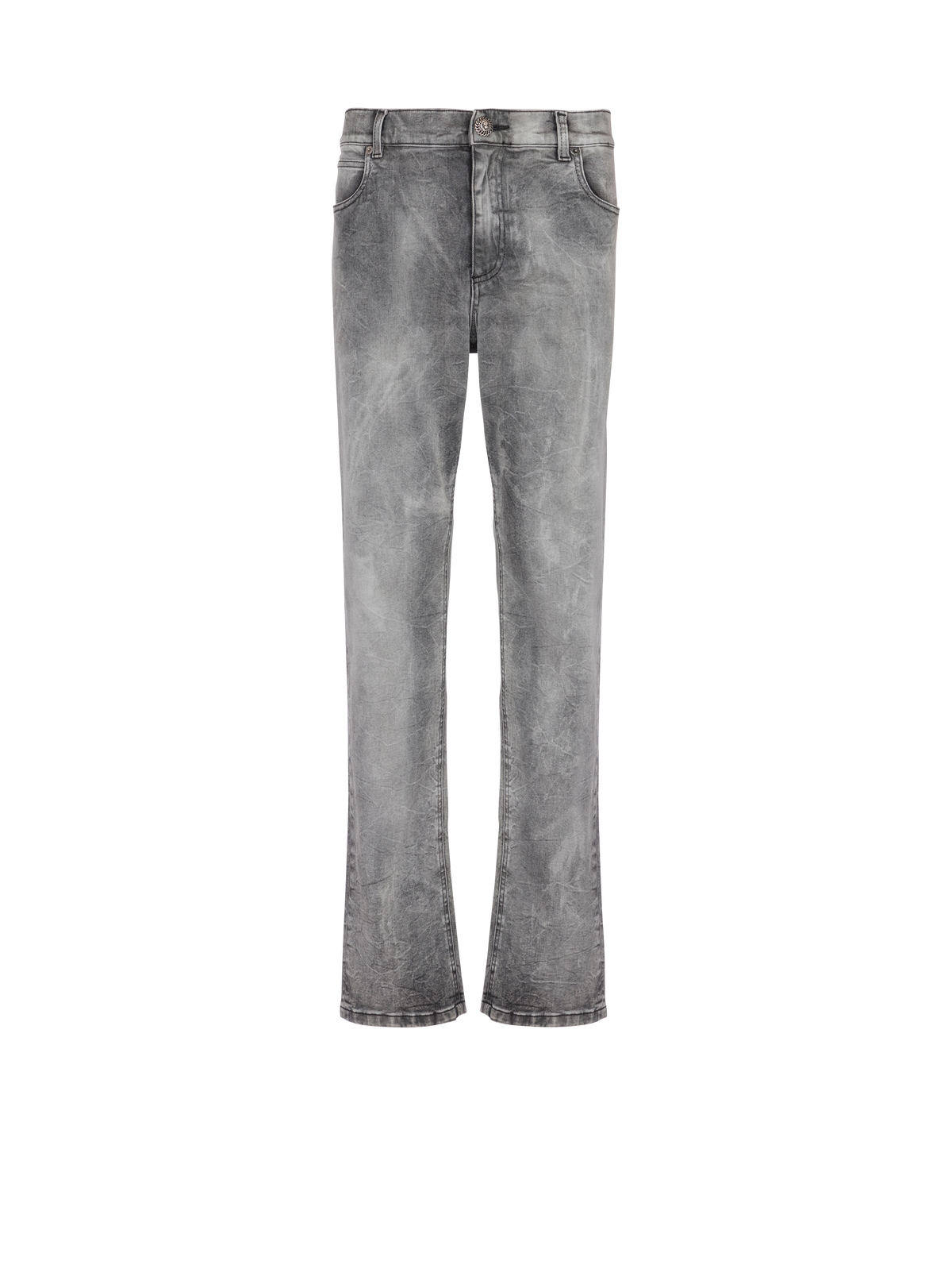 Jean regular en denim grey - Gris Clair Délavé