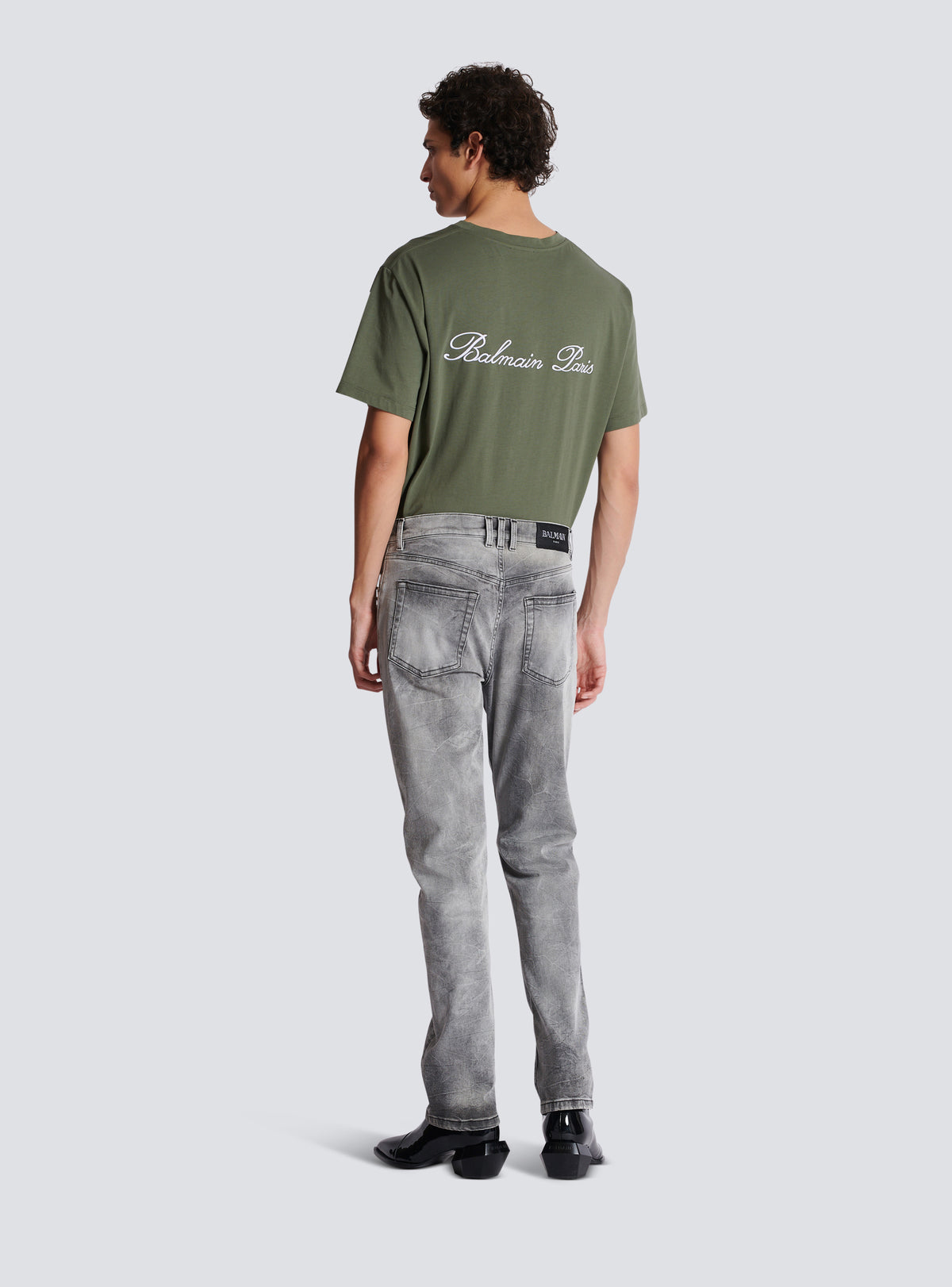 Jean regular en denim grey - Gris Clair Délavé