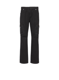 Pantalon cargo en coton droit - Noir