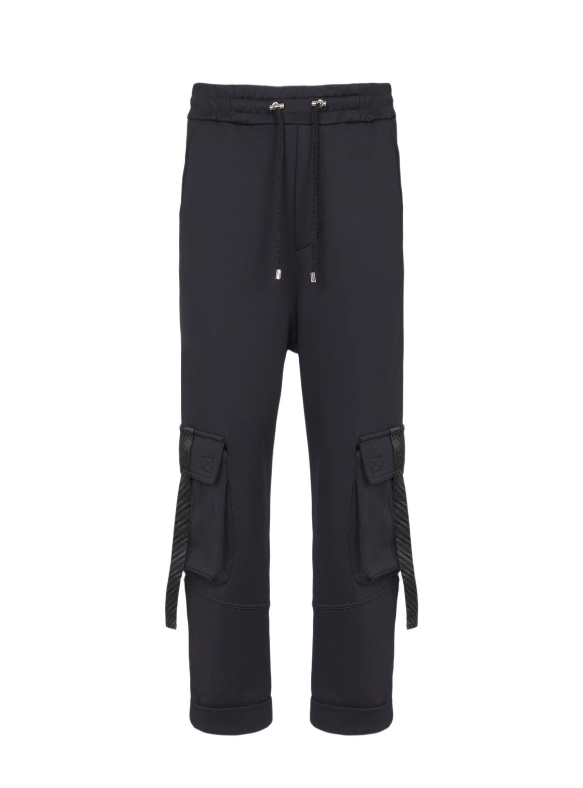 Pantalon de survêtement cargo - Noir & Argent