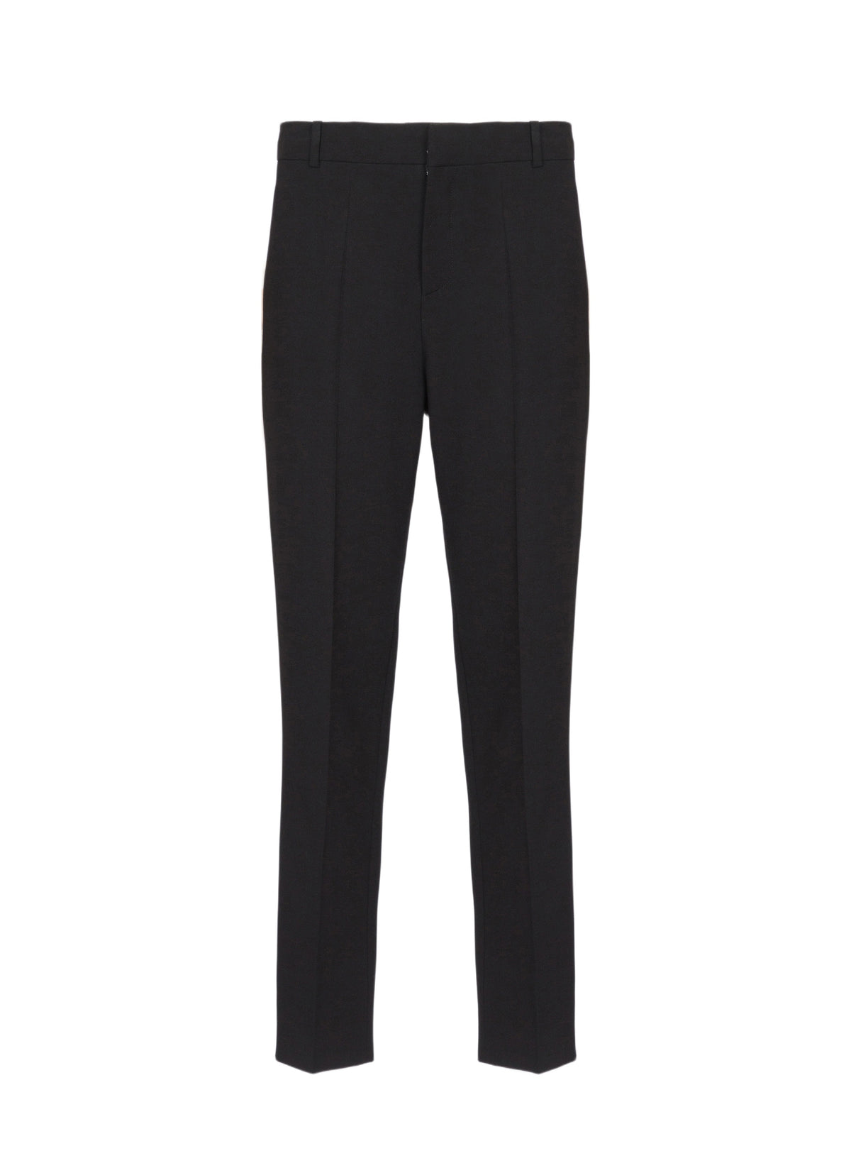 Pantalon en laine double crêpe - Noir