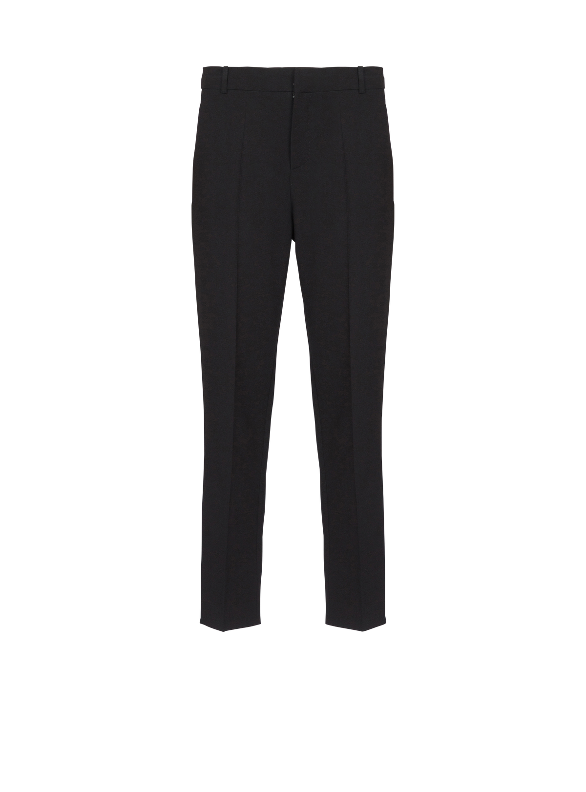 Pantalon en laine double crêpe - Noir