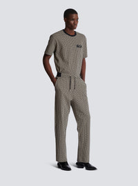 Jogging en jacquard monogramme pb labyrinthe - Ivoire & Noir